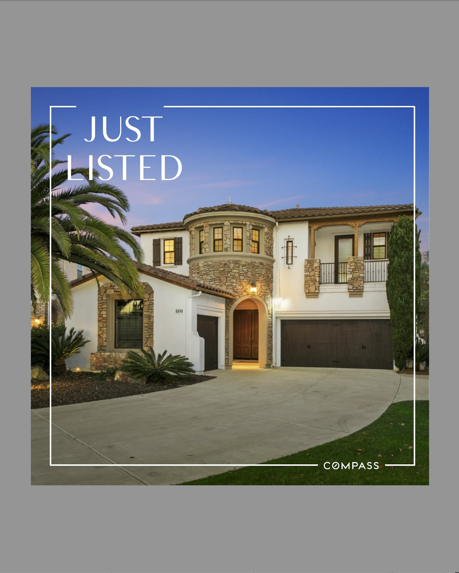 I am so excited to share with you all my new listing in Carmel Valley!