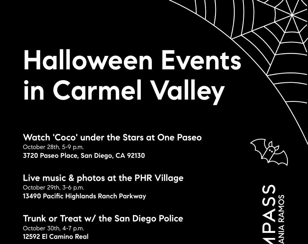 2023 Halloween Events in Carmel Valley, San Diego 92130.