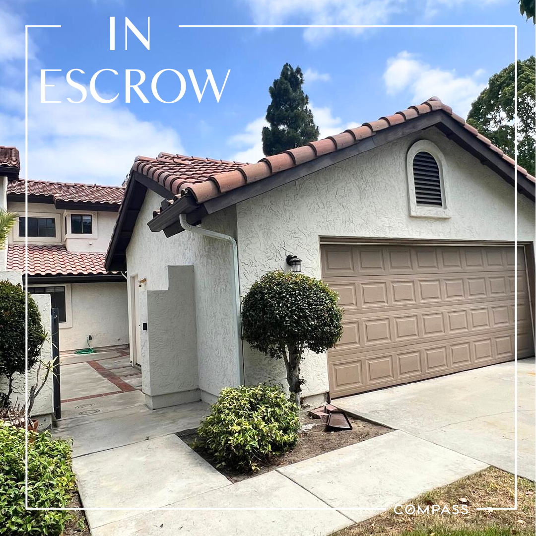 In Escrow! 3 BR Town Home in Carmel Valley