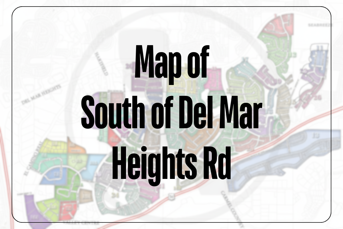 Map of South of Del Mar Heights Rd